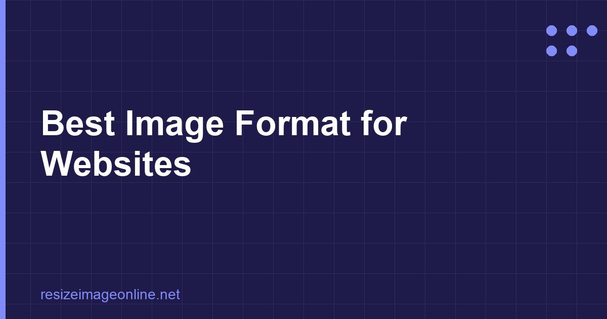 Best Image Format For Websites