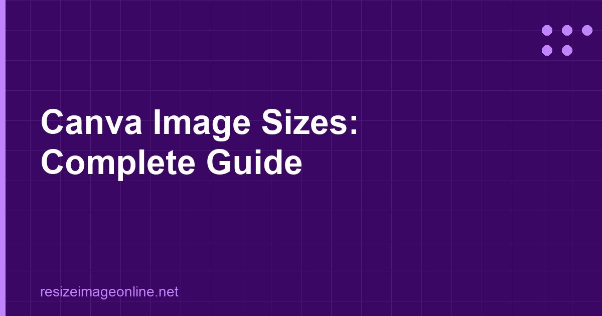 Canva Image Sizes