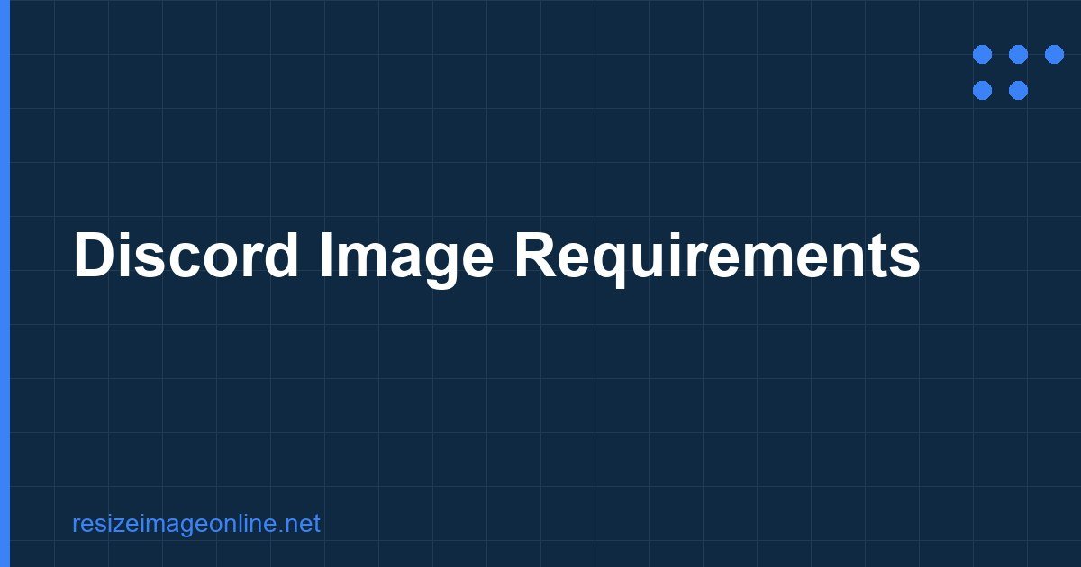 Discord Image Requirements