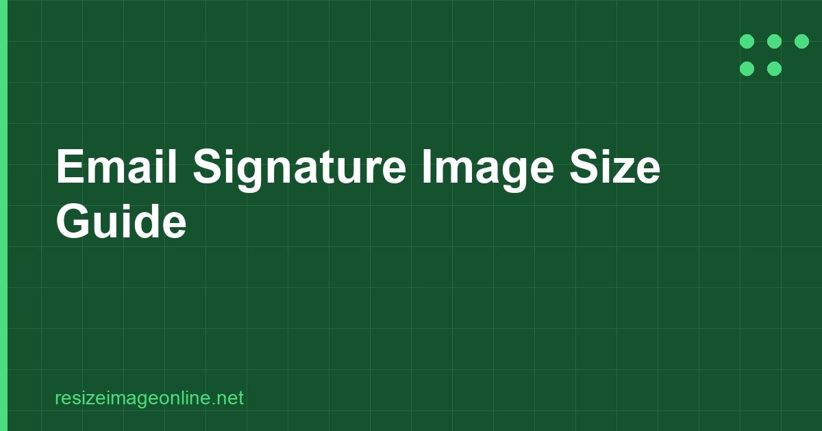 Email Signature Image Size