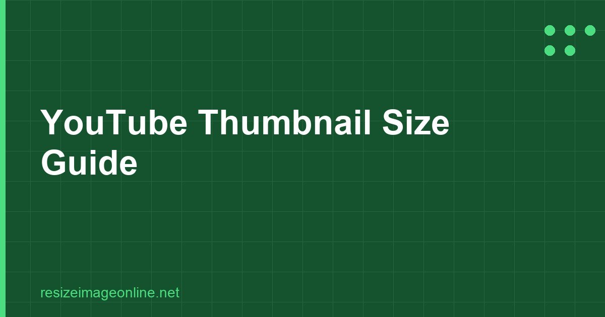 YouTube thumbnail size specs 1280x720 and file limit